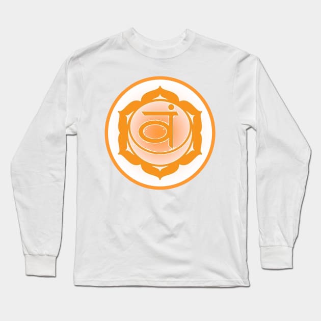 Embrace my emotions Sacral Chakra- White Long Sleeve T-Shirt by EarthSoul